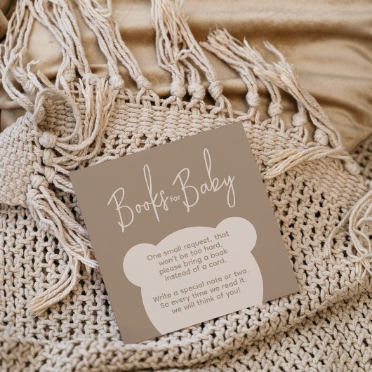 ミニマシンプルリストのベビーシャワー予約リクエスト エンクロージャーカード