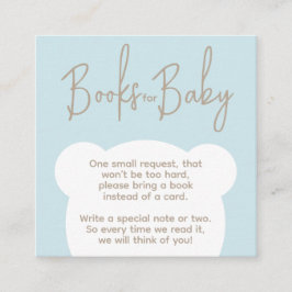 ミニマシンプルリストのベビーシャワー予約リクエスト エンクロージャーカード