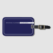 ミニマシンプルリストの基本ブモダンルー ラゲッジタグ (正面横)