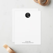 ミニマシンプルリストの基本ロゴ会社企業のなし ノートカード (正面/裏面インサイチュ)