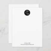 ミニマシンプルリストの基本ロゴ会社企業のなし ノートカード (正面/裏面)