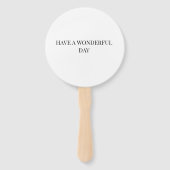 ミニマシンプルリストの愛ファンのセット ハンドファン (裏面)