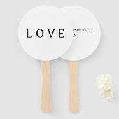 ミニマシンプルリストの愛ファンのセット ハンドファン (正面&裏面)