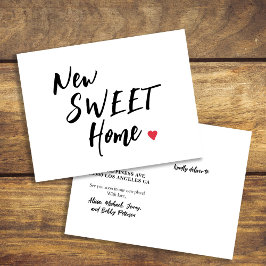 ミニマシンプルリストの新しい甘い家の移おもしろい動 案内ポストカード