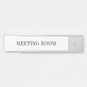 ミニマシンプルリストの白黒オフィスルーム サインプレート (正面)