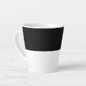 ミニマシンプルリストの白黒 カフェラテマグ (左アングル)