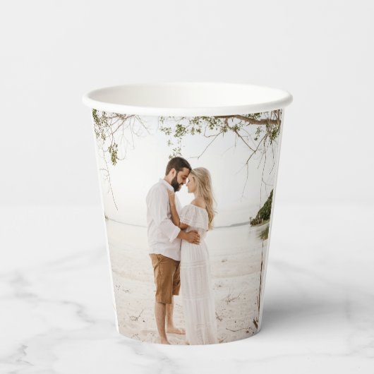 ミニマシンプルリストの砂のインクラ結婚イン 紙コップ (裏面)