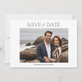 ミニマシンプルリストの結婚写真1 セーブザデート (正面)
