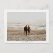 ミニマシンプルリストの結婚写真 ポストカード (正面)