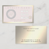 ミニマシンプルリストの豪華な光カスタム輝のロゴ ロイヤリティカード (正面/裏面)