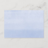 ミニマシンプルリストの青い白い黒の本ベビー エンクロージャーカード (裏面)