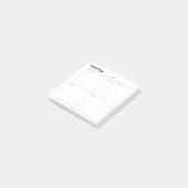 ミニマシンプルリストの食事の準備 ポストイット (アングル)