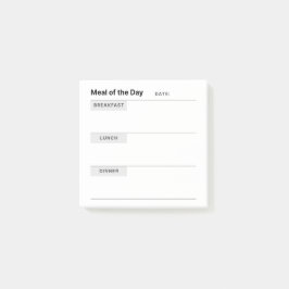 ミニマシンプルリストの食事の準備 ポストイット
