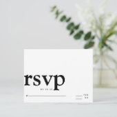 ミニマシンプルリストの黒と白のはっきりした文字 出欠カード (スタンド正面)