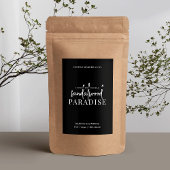 ミニマシンプルリストの黒と白のワックスメルトラベル フードラベル