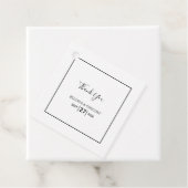 ミニマシンプルリストの黒と白結婚の フェイバータグ (インサイチュ)