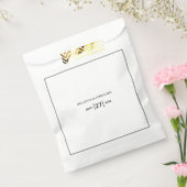 ミニマシンプルリストの黒と白結婚の フェイバーバッグ (封をした状態)