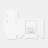 ミニマシンプルリストの黒と白結婚の フェイバーボックス (折り畳みなし)