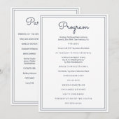 ミニマシンプルリストのCurssiveスクリプ結婚ト プログラム (正面/裏面)