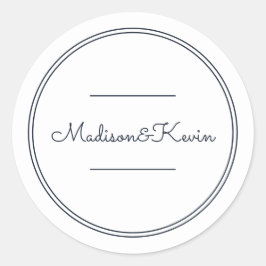 ミニマシンプルリストのCurssiveスクリプ結婚ト ラウンドシール