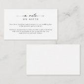 ミニマシンプルリストのWishing Well Note on gives Enclo エンクロージャーカード (正面/裏面)