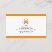 ミニマシンプルリストイエロー·ストライプ·タクシー運転手 名刺 (裏面)