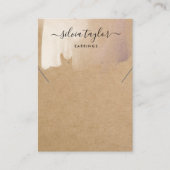 ミニマシンプルリストイヤリングネックレスディスプレイカード 名刺 (正面)