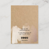 ミニマシンプルリストイヤリングネックレスディスプレイカード 名刺 (裏面)