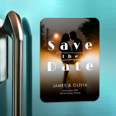 ミニマシンプルリストエレガントが日付写真を保存 マグネット