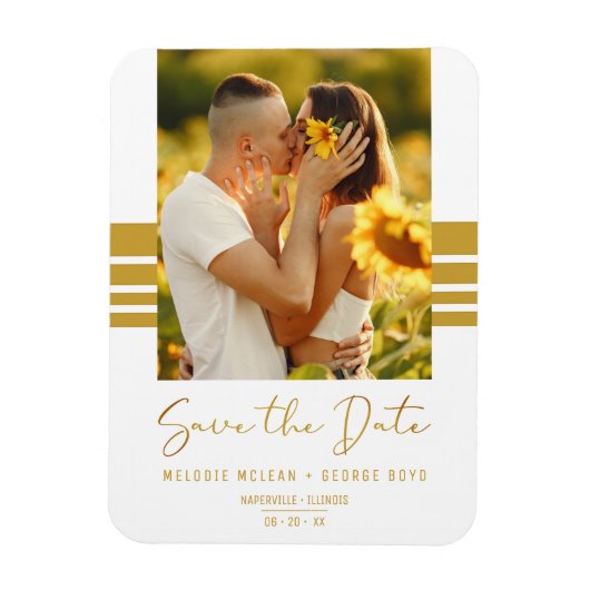 ミニマシンプルリストカスタムの写真新しい婚約した マグネット (縦)