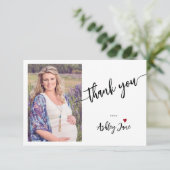 ミニマシンプルリストカスタムフォトベビーシャワー サンキューカード (スタンド正面)