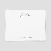 ミニマシンプルリストカップルありがとう ノートカード