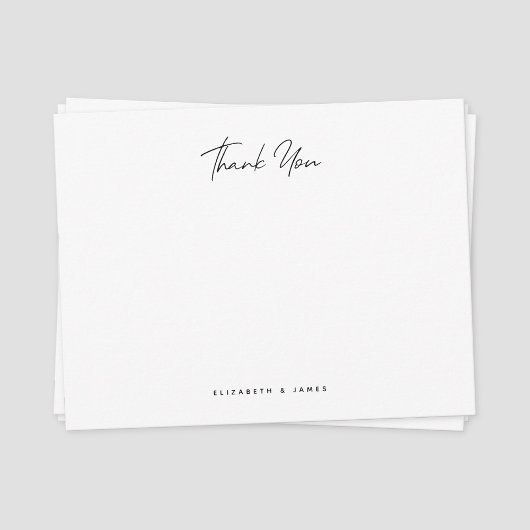 ミニマシンプルリストカップルありがとう ノートカード