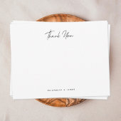 ミニマシンプルリストカップルありがとう ノートカード