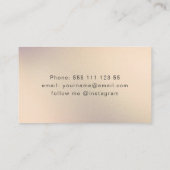 ミニマシンプルリストグリッター金ゴールド 名刺 (裏面)