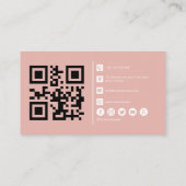 ミニマシンプルリストタイポグラフィ 名刺 (裏面)