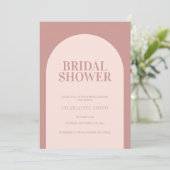 ミニマシンプルリストダスティバラアーチブライダルシャワー 招待状 (スタンド正面)
