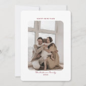 ミニマシンプルリストハッピーニューイヤー2022フォトカード シーズンカード (正面)