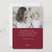 ミニマシンプルリストハッピーニューイヤー2022フォトカード シーズンカード (裏面)