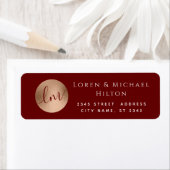 ミニマシンプルリストバラ金ゴールド円モノグラム ラベル (インサイチュ)