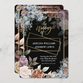 ミニマシンプルリストバラ、金ゴールドフレ結婚ーム 招待状