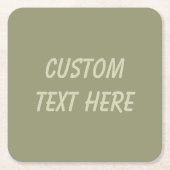 ミニマシンプルリストパステル聖人 スクエアペーパーコースター (正面)