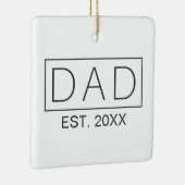 ミニマシンプルリストパパタイポグラフィ |オーナメント セラミックオーナメント (右)