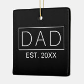 ミニマシンプルリストパパタイポグラフィ |オーナメント セラミックオーナメント (左)