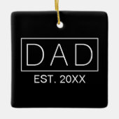 ミニマシンプルリストパパタイポグラフィ |オーナメント セラミックオーナメント (正面)