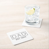 ミニマシンプルリストパパタイポグラフィ |コースター スクエアペーパーコースター (インサイチュ)