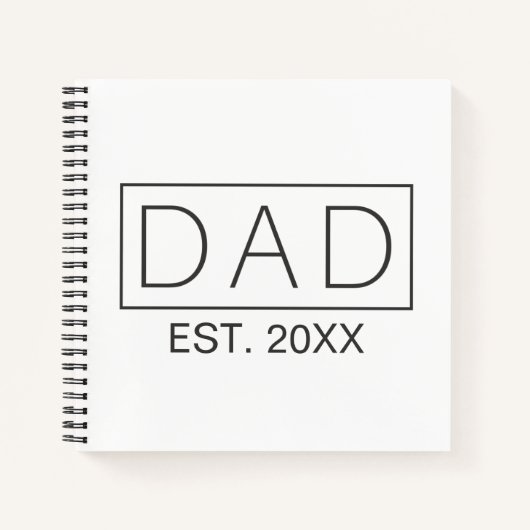 ミニマシンプルリストパパタイポグラフィ | ノートブック (正面)