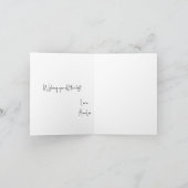 ミニマシンプルリストピンクの水の色の黄金の輝き ノートカード (内部)