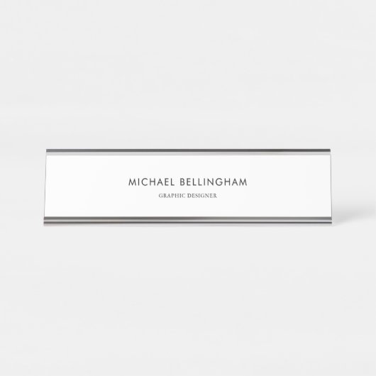 ミニマシンプルリストフォーマル デスクネームプレート (正面)