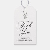 ミニマシンプルリストブライダルシャワーメッセージカード ギフトタグ (正面)